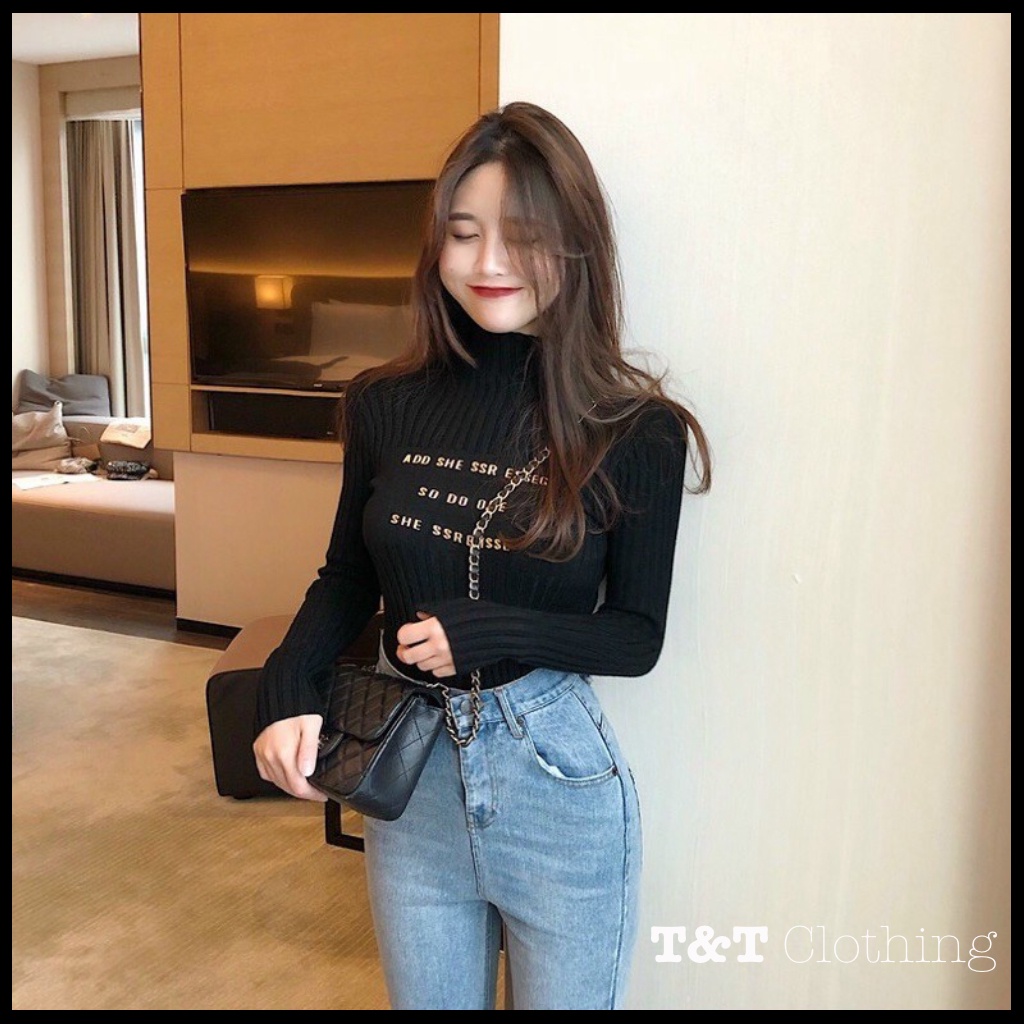 ÁO TAY DÀI NỮ CỔ LỌ THÊU GÂN ĐŨA | ÁO KIỂU NỮ ĐẸP QUẢNG CHÂU 💃By 23t.shop | BigBuy360 - bigbuy360.vn