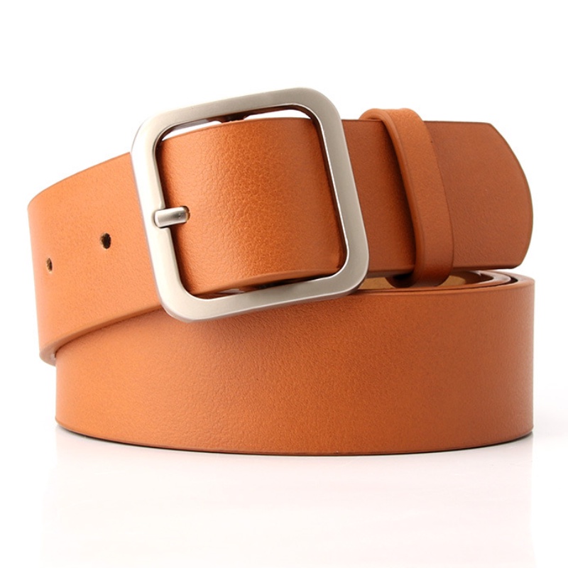 Thắt Lưng Nữ Bản To Mặt Khóa Kim Loại Hình Vuông Chất Liệu Da PU TL011 ShopMaySG Dây Lưng Nữ Thời Trang, Dây Nịt