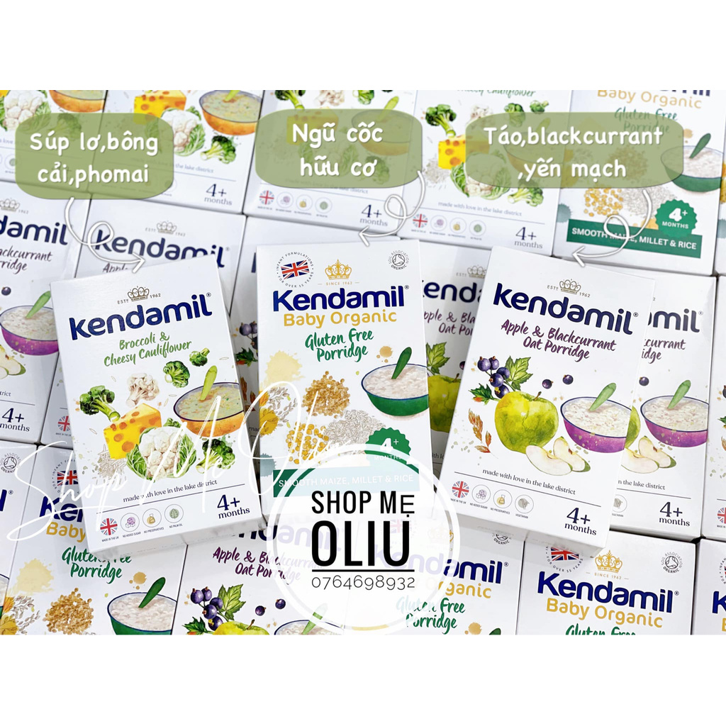 [ĐỦ BILL] Bột ăn dặm Kendamil 150g cho bé từ 4 tháng