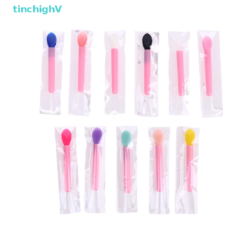 Set 10 Cọ Tô Son Môi Bằng Silicone Tiện Dụng