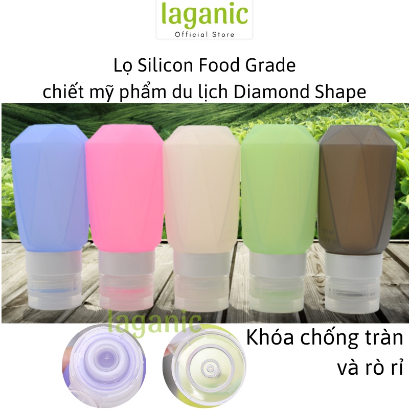 Lọ chiết mỹ phẩm du lịch silicon Kim Cương 100ml