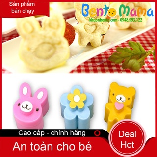 BỘ 3 KHUÔN CẮT BÁNH MÌ MINI HOA THỎ GẤU, CẮT CHẢ GIÒ XÚC XÍCH