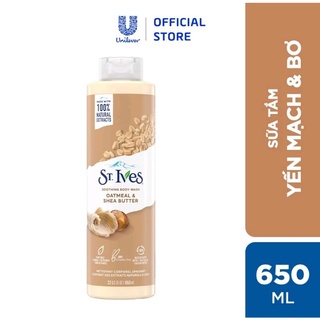 Sữa tắm st ives 650g yến mạch và bơ