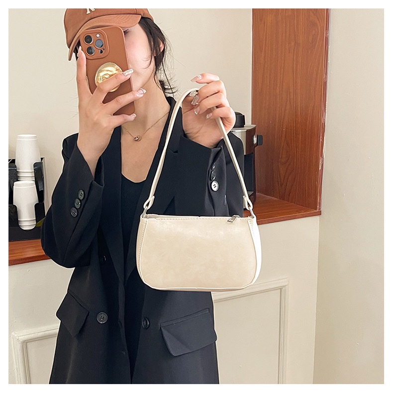 Túi Xách Đeo Vai Màu Sắc Đơn Giản Phong Cách Retro Thời Trang Cho Nữ