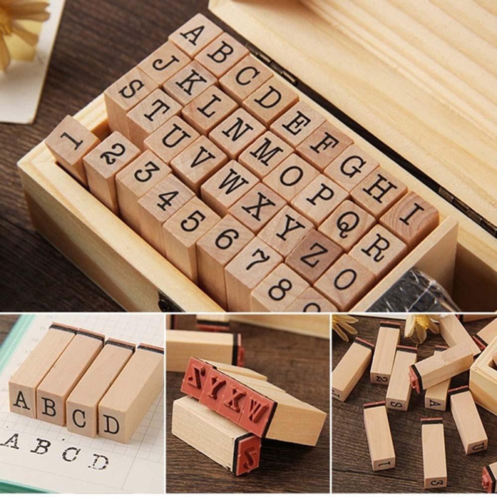 Con Dấu Gỗ In Chữ Thủ Công DIY Đa Ứng Dụng