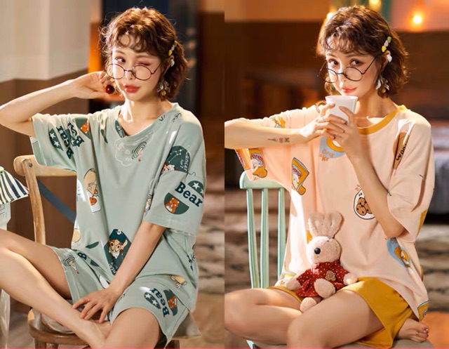 159k 2 bộ đồ ngủ váy ngủ đồ mặc nhà siêu xinh xắn | BigBuy360 - bigbuy360.vn