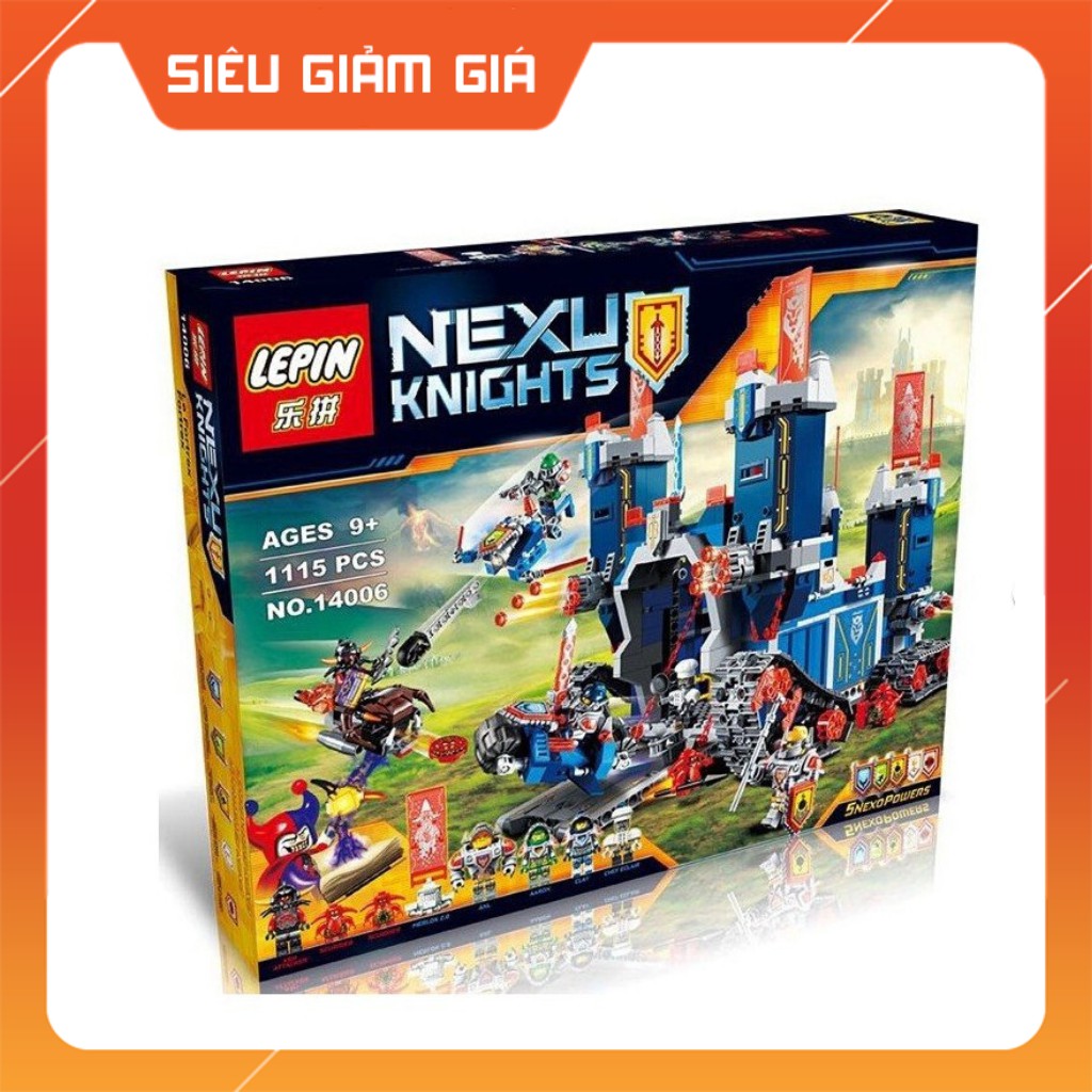 Nexo Knight Lắp Ráp Xếp Hình Mô Hình Pháo Đài Di Động Của Hiệp Sĩ Nexo 1115 Khối QUEEN 97006 19048