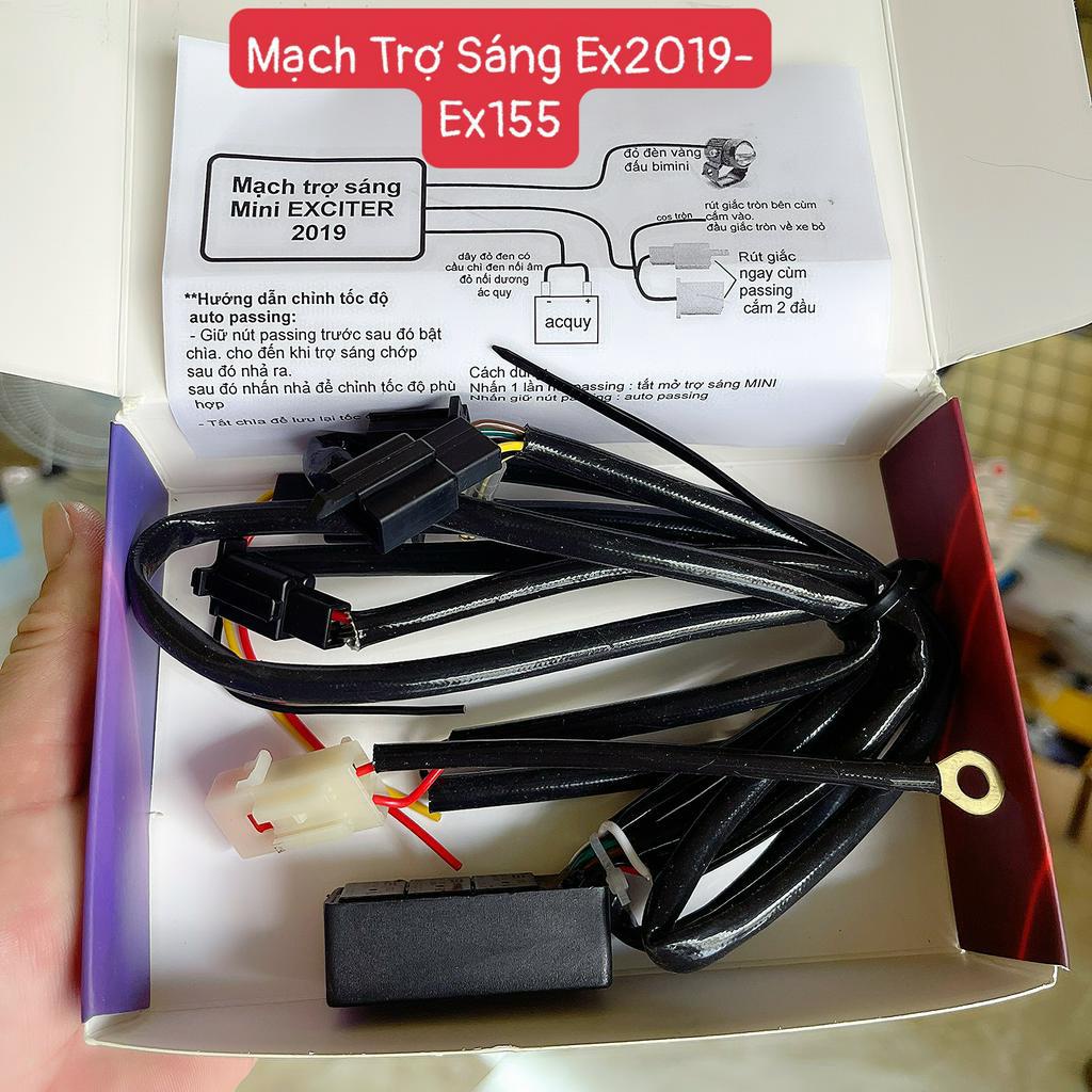 Mạch bật tắt đèn và trợ sáng bi mini dành riêng cho xe Winner X