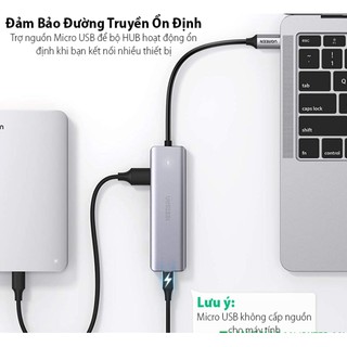 BỘ CHIA USB TYPE-C SANG 4 CỔNG USB 3.0 UGREEN 70336