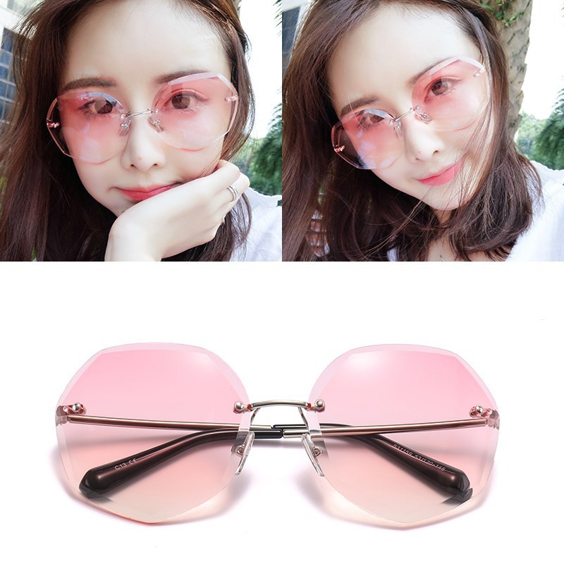 Kính Mát Nữ Đa Giác Thời Trang Cá Tính Tròng Không Viền Nhiều Màu Sắc | BigBuy360 - bigbuy360.vn