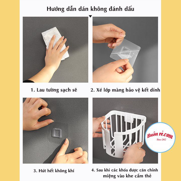 Giỏ đựng giấy vệ sinh dán tường tiện ích Việt Nhật, Khay kệ đựng đồ đa năng nhà tắm, nhà bếp
