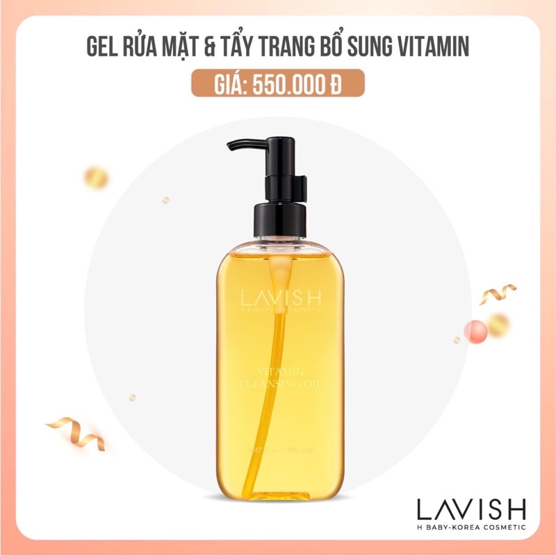Sữa rửa mặt tẩy trang bổ sung Vitamin - Lavish H Baby ( Korea )