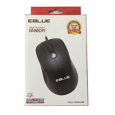 Mouse Eblue 645BK USB Gaming Chính Hãng