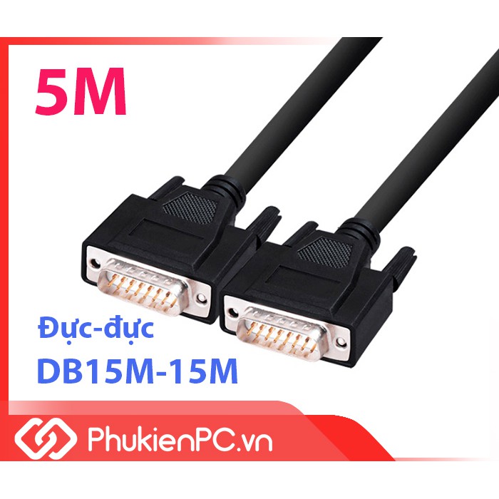 Cáp COM DB15 đực sang đực dài 5M (DB15 2 hàng)