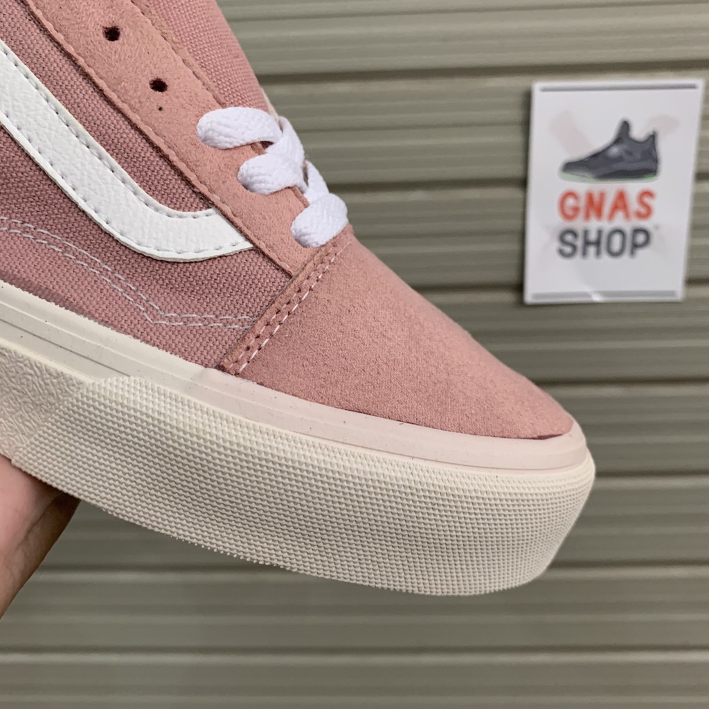 Giày thể thao nữ trắng hồng sọc đỏ | BigBuy360 - bigbuy360.vn