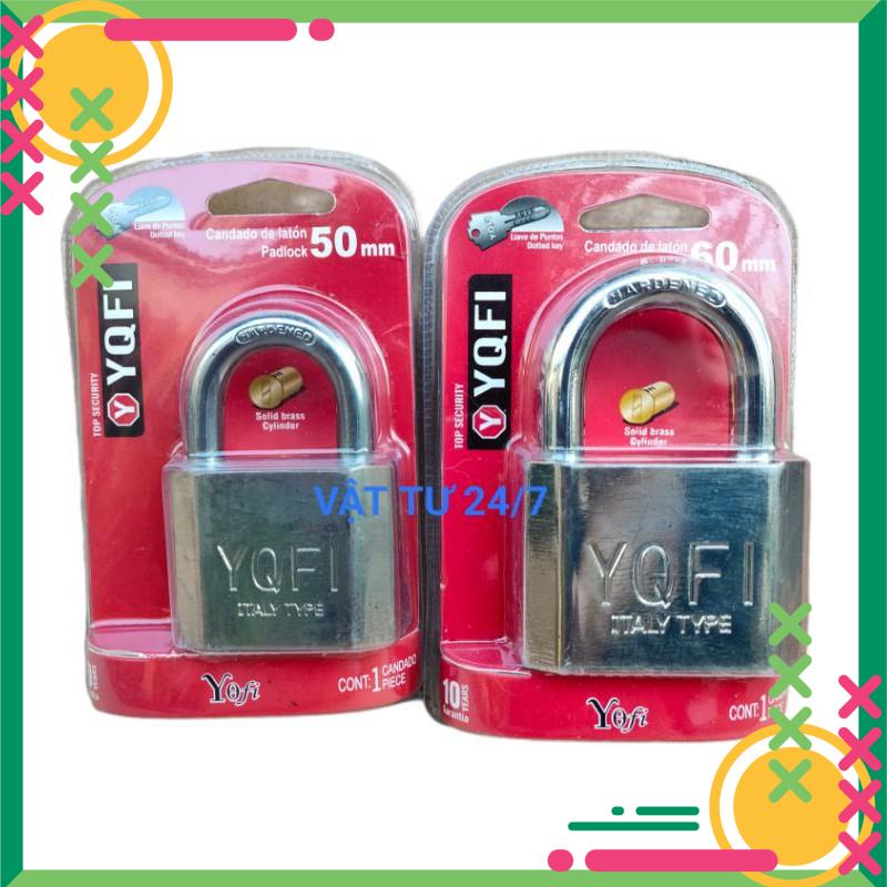 Ổ Khóa Treo Thép Không gỉ lỏi thau Yeti 4 chìa cao cấp