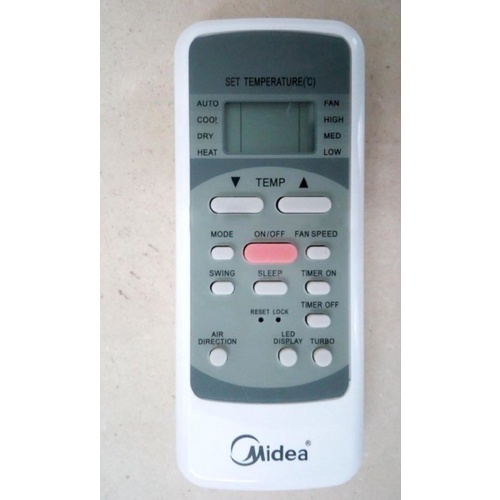 REMOTE MÁY LẠNH MIDEA HAI CHIỀU - CÓ CHẾ ĐỘ TURBO, TẶNG PIN MIỄN PHÍ, BẢO HÀNH ĐỔI MỚI