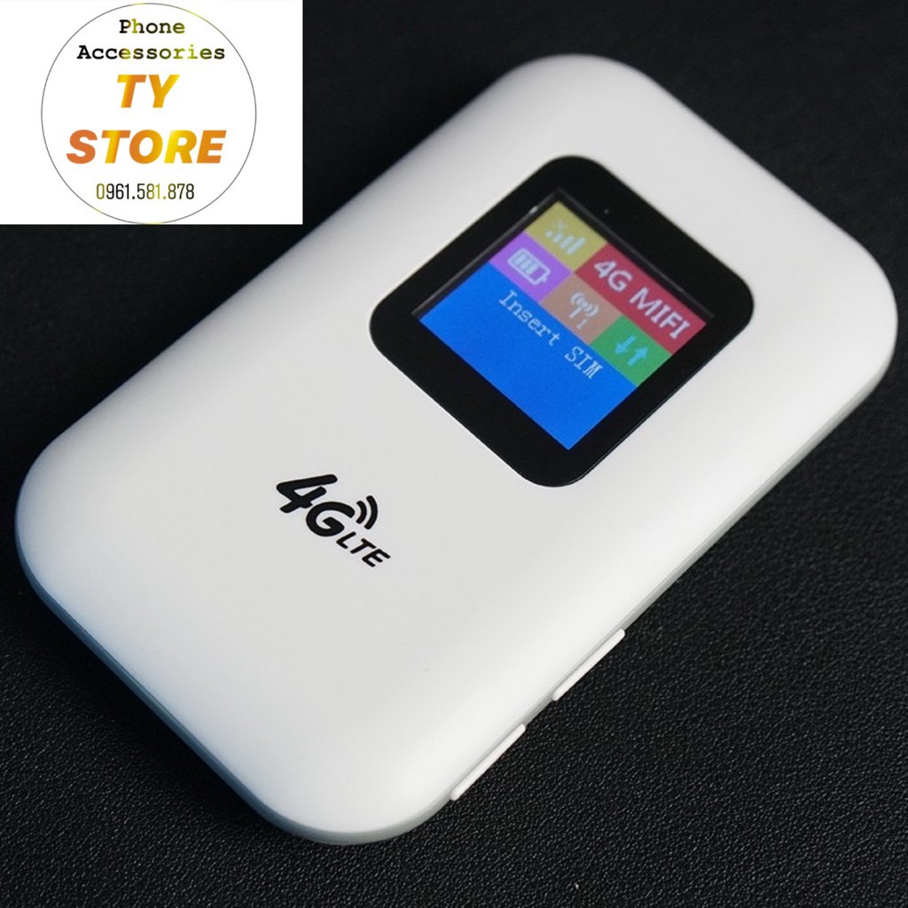 Bộ phát wifi di dộng từ sim 4G LTE M100 Bộ phát wifi 4G có màn hình LCD Pin 2400 Mah - Hỗ trợ vừa sử dụng vừa sạc | BigBuy360 - bigbuy360.vn