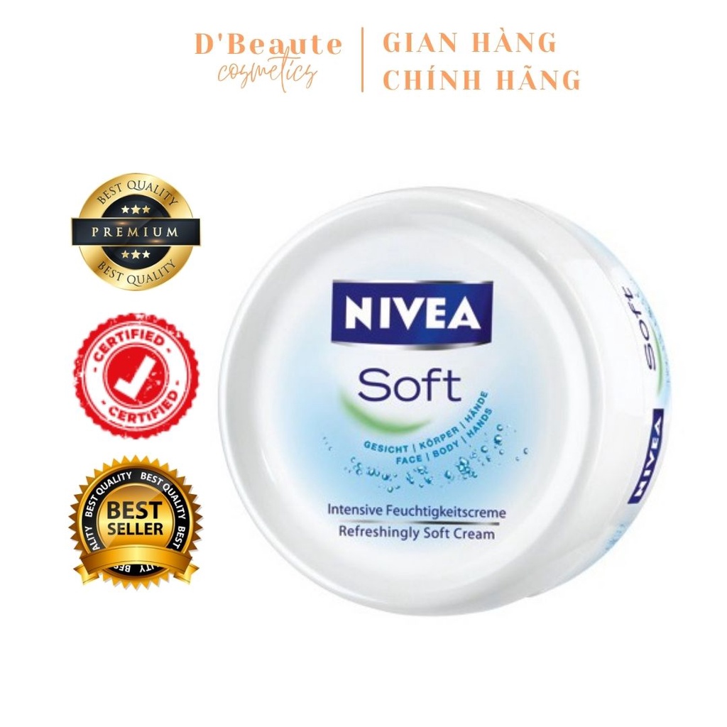 Kem dưỡng ẩm và làm mềm da NIVEA Soft Crème 50ml - Đức Chính Hãng