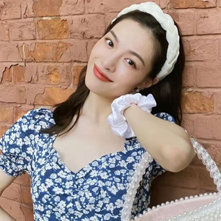 Băng Đô Vải Organza Màu Sắc Đơn Giản Phong Cách Pháp
