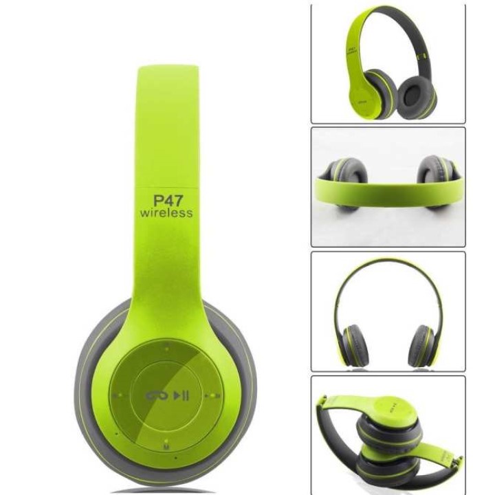 Tai Nghe Chụp Tai Bluetooth P47, Tai Không Dây Có Mic, Có Thẻ Nhớ, Âm Bass Cực Chất, Nghe Nhạc Cực Hay Bảo Hành 12 Tháng