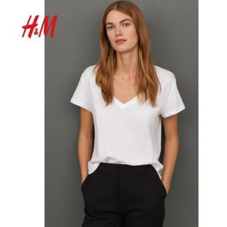 [H&M Auth] Áo phông HM cổ V trơn chuẩn Auth hàng hiệu