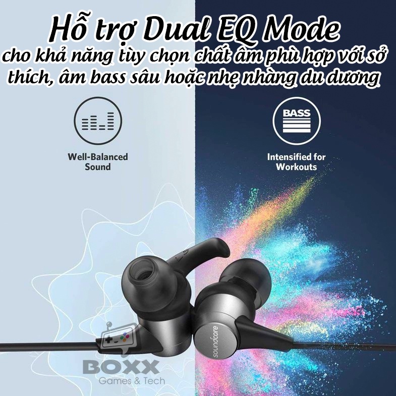 Tai nghe Bluetooth Soundcore Spirit Pro GVA By Anker A3404, Tai nghe thể thao Anker chống nước