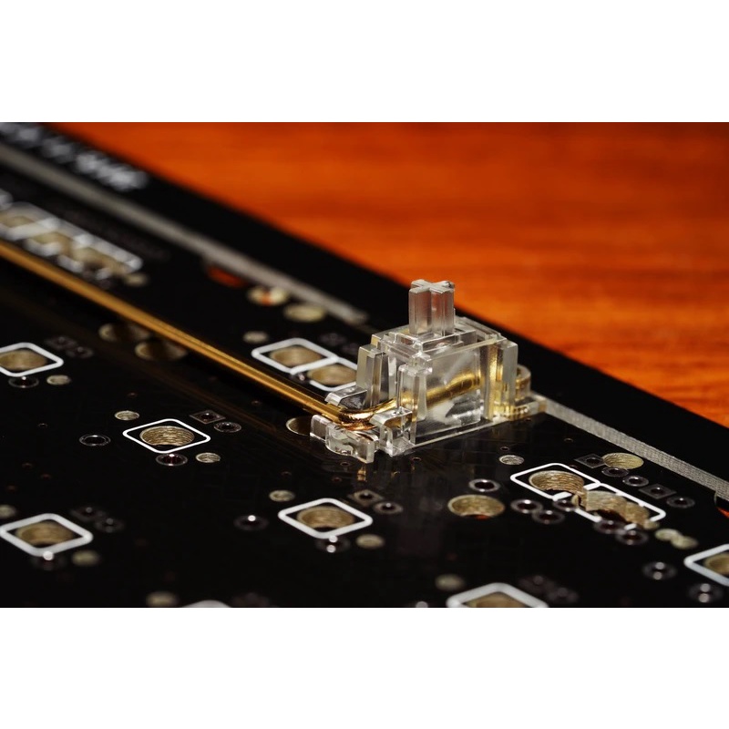 Bộ Stab ZealPC PCB-Mount Screw-in V2 Stabilizer Transparent Gold Plated (bắt vít) cho bàn phím cơ