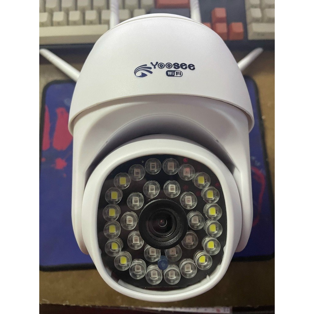 Camera wifi - Camera yoosee 4 râu ngoài trời PTZ X3300-3.0Mpx,Xoay 360,Đàm Thoại Song Phương,Chống Nước Tuyệt Đối