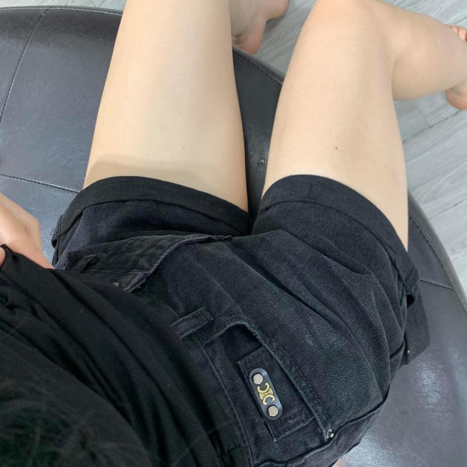 QUẦN sooc jean đen mã 1235 (kèm ảnh thật,video)