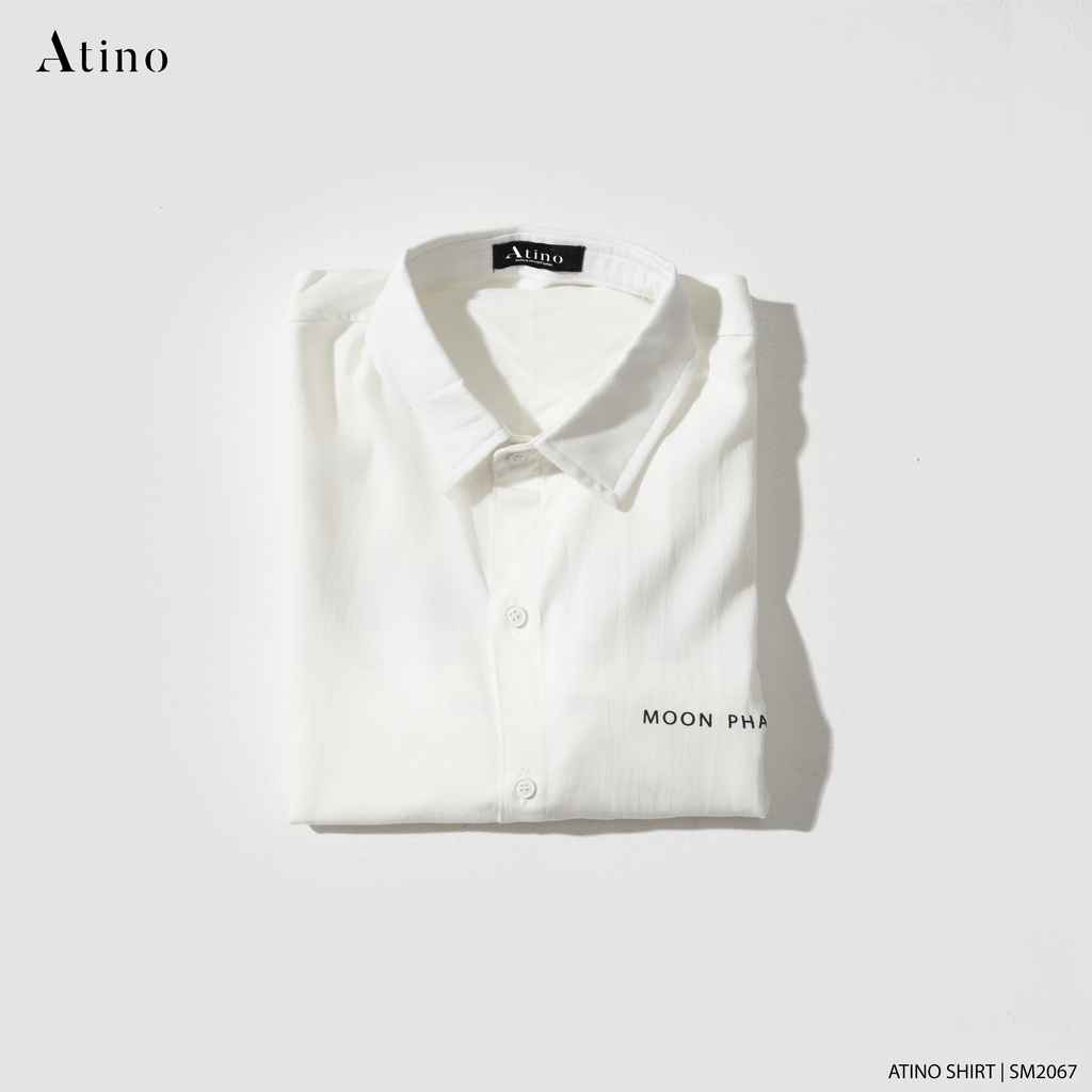Áo Sơ Mi Cộc Tay Nam MOON ATINO Nhiều Màu Sắc Vải Dệt Từ Sợi Tre Thân Thiện Với Môi Trường Form Đẹp SM3.4528
