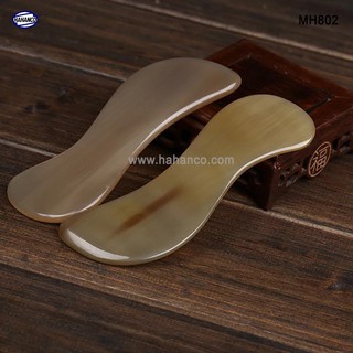 COMBO 2 chiếc Cạo gió masssage chăm sóc da toàn thân hình chữ S _ bằng sừng có lợi cho da - MH802 - Made by HAHANCO