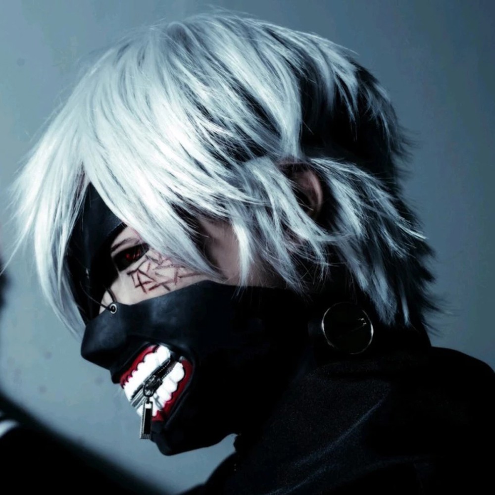 Mặt Nạ Cosplay Kaneki Ken Chất Liệu Cao Su chạy