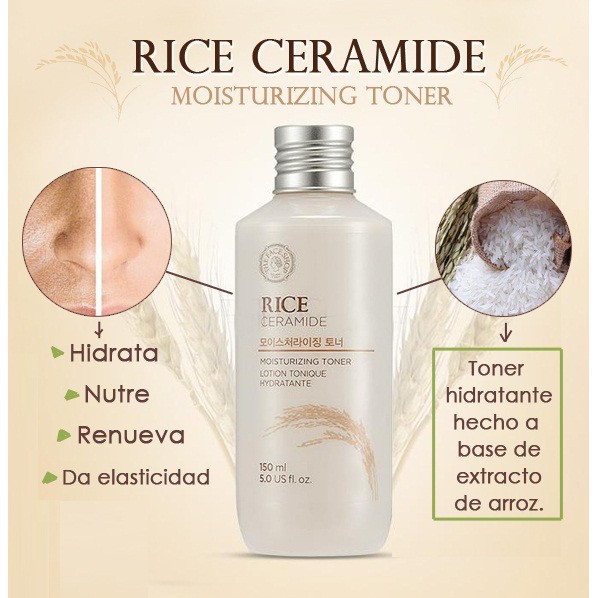 Nước Cân Bằng Dưỡng Da Trắng Sáng The Face Shop Rice Ceramide Moisturizing Toner 150ml | BigBuy360 - bigbuy360.vn
