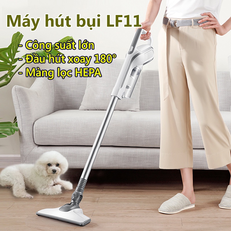 Máy hút bụi gia đình công nghệ lốc xoáy mới LF11 Máy Hút Bụi Cầm Tay LF-11 Công Suất 650W Sức Hút Mạnh Mẽ 18500Pa vt124