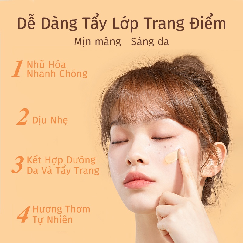 Kem tẩy trang JUDYDOLL dưỡng ẩm dịu nhẹ chiết xuất từ đu đủ 80g