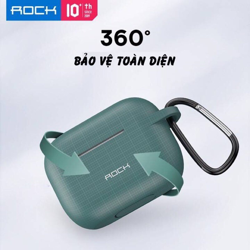 [ROCK]Bao case ốp silicon chống sốc siêu mỏng cho tai nghe Apple Airpods Pro hiệu ROCK RPC-1532