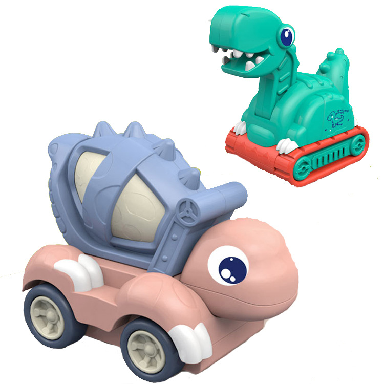 Xe tải đồ chơi Trẻ em ô tô điện phổ thông phổ biến ô tô khủng long mẫu giáo quà tặng sinh nhật câu đố đồ chơi bò
