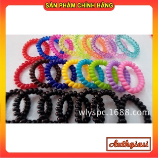 Chun buộc tóc xoắn dễ thương không đau tóc