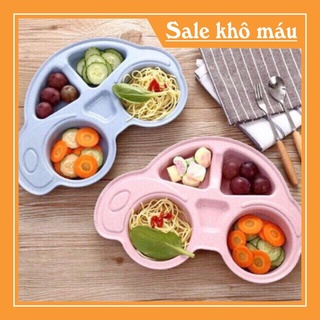 Bát ăn dặm lúa mạch hình ô tô