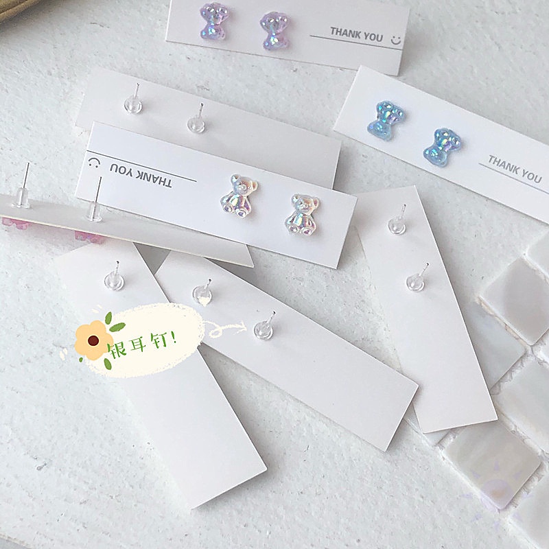 Đôi khuyên tai hình gấu bằng acrylic đáng yêu dành cho nữ