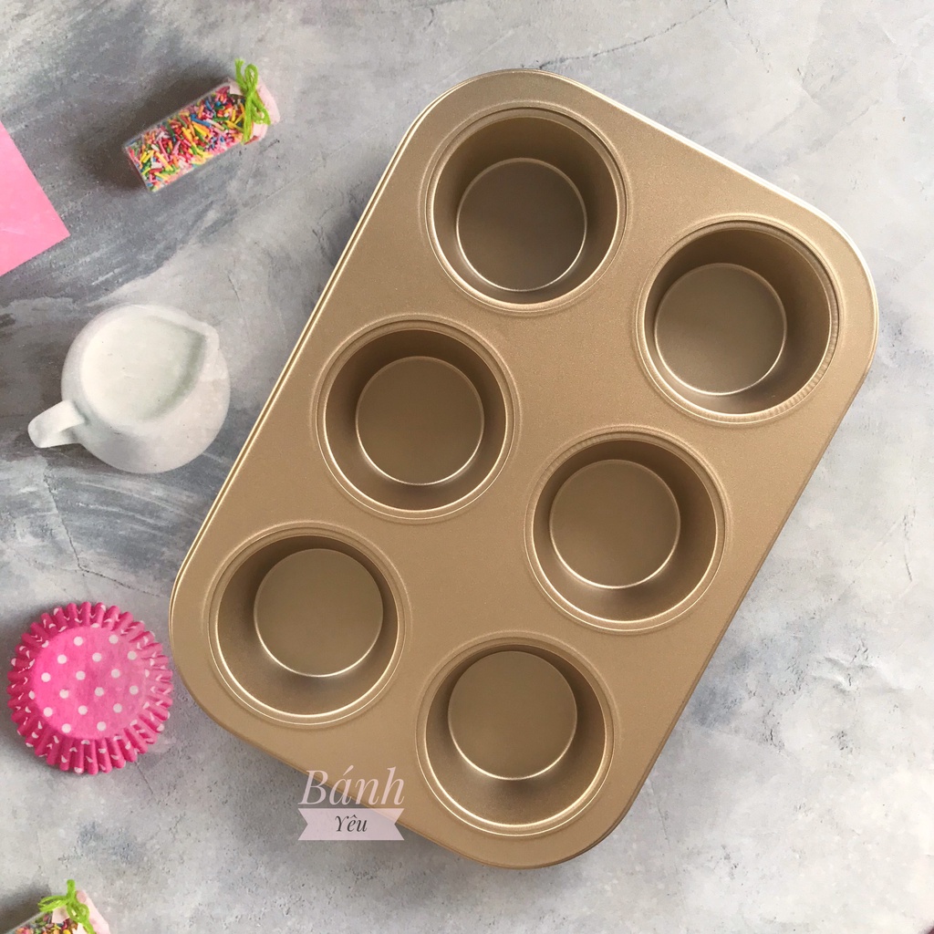 Khuôn Cupcake Nhôm chống dính
