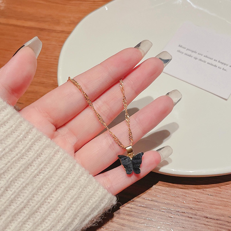 Dây chuyền / vòng tay mặt hình bướm phong cách Hàn Quốc dành cho nữ