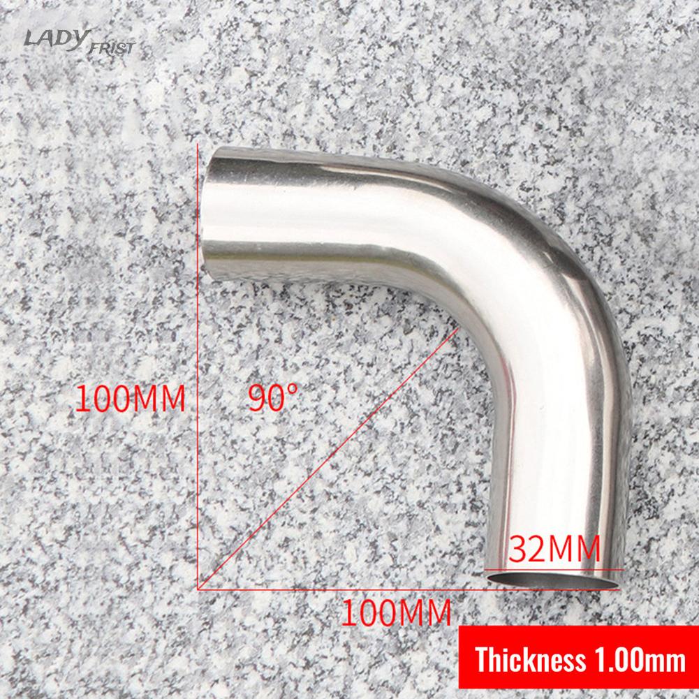 Ống Xả Khí 90 Độ Bằng Thép Không Gỉ 32 / 38 / 51MM Chất Lượng