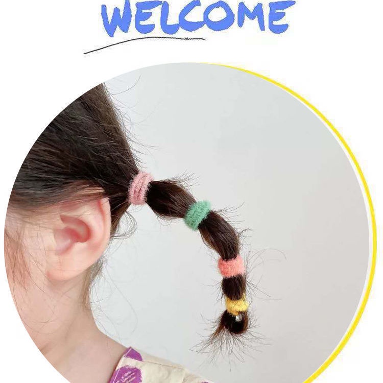 Dây Buộc Tóc Co Giãn Tốt Không Làm Tổn Thương Tóc Dễ Thương Cho Bé