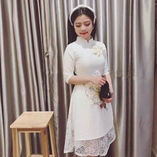 áo dài cách tân thêu