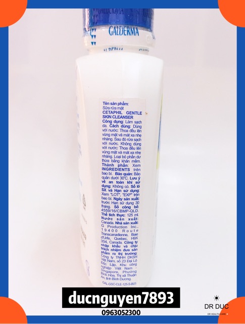 SỮA RỬA MẶT TẮM GỘI CETAPHIL GENTLE SKIN CLEANSER 125ML | BigBuy360 - bigbuy360.vn