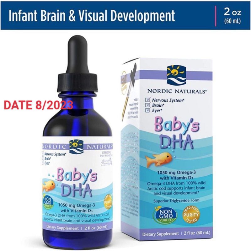 Baby's DHA drop bổ sung Omega 3, vitamin D dạng giọt cho bé 60ml