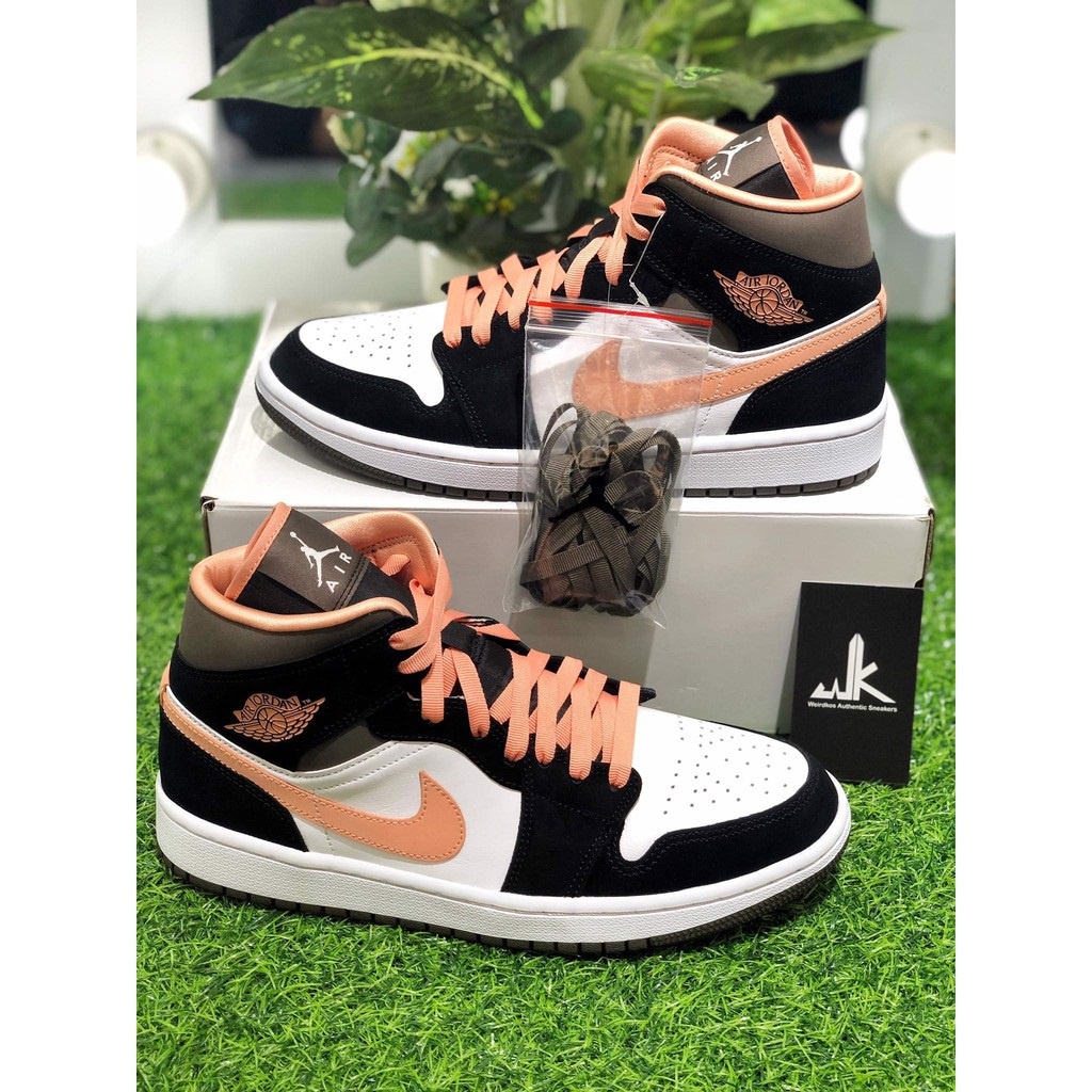 Giày Thể Thao Cổ Cao Nam Nữ Sneaker JD1 Peach Mochaa Reply1994