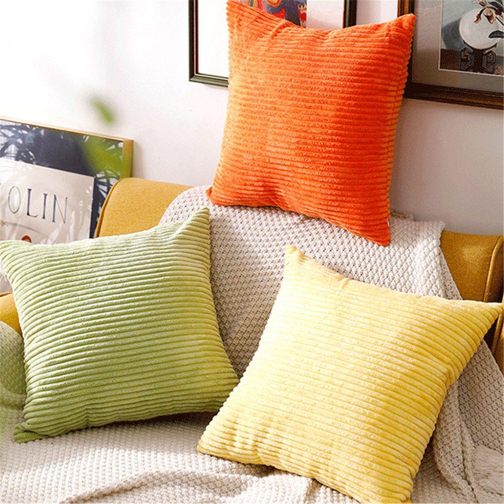 Vỏ Gối Nhung 45x45cm Hình Vuông Trang Trí Nhà Cửa